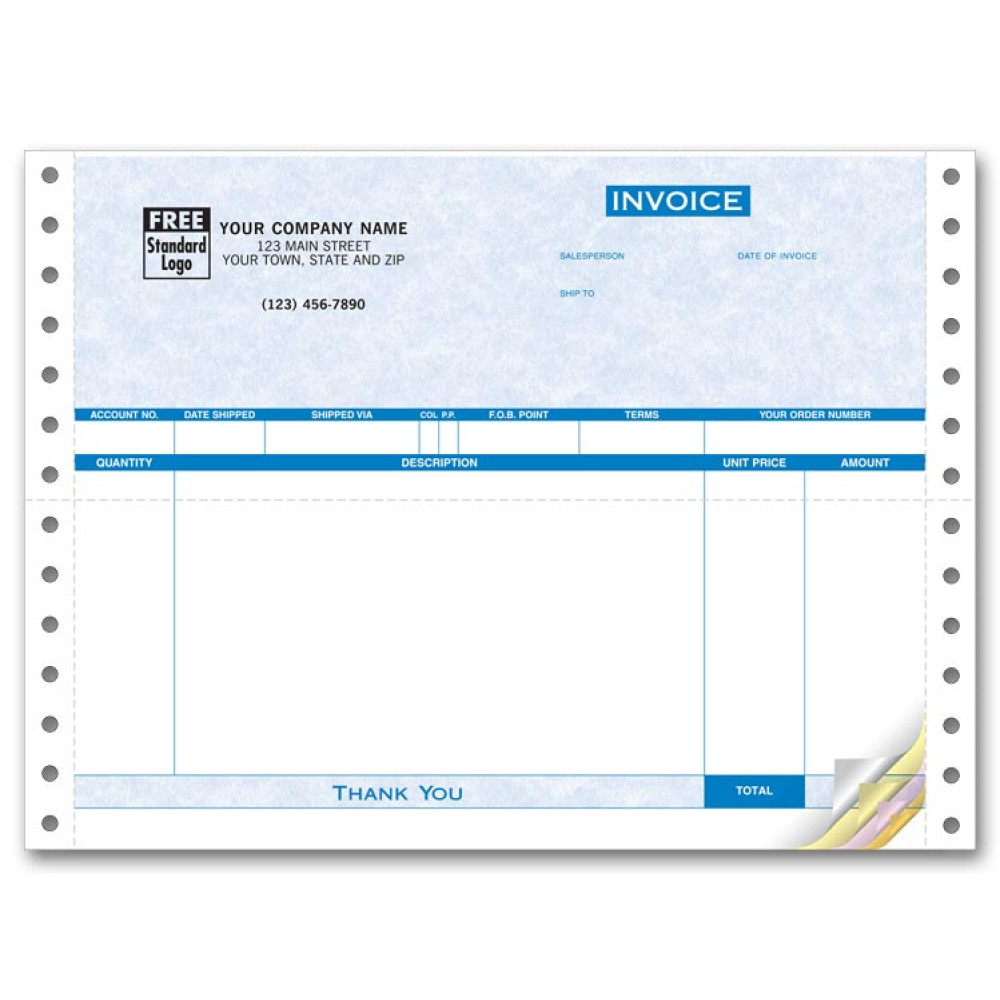 Parchment Continuous Invoice - General 