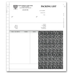 General Continuous Invoice with Packing List for Peachtree