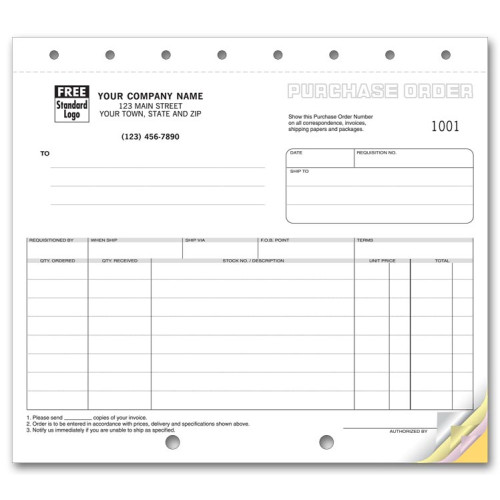 Compact Purchase Order Forms 