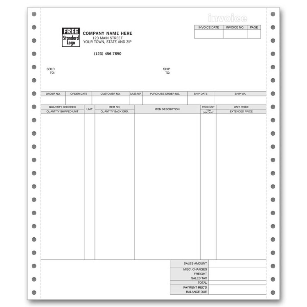 General Continuous Invoice for RealWorld 