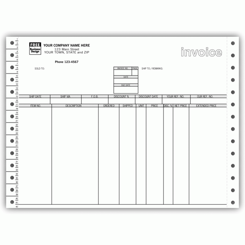  Compact Continuous Invoice for Pacioli 