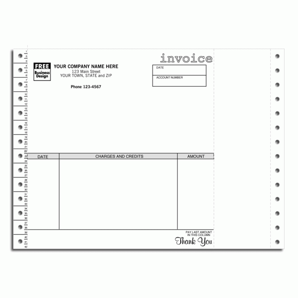 General Continuous Invoice 