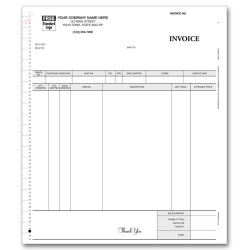 General Continuous Invoice, 3-Part