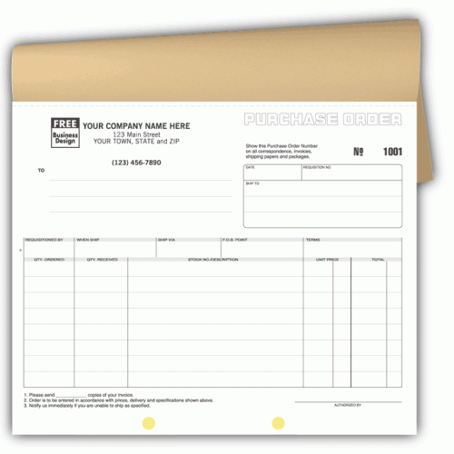 Purchase Order Carbonless Forms 