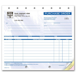 Compact Colored Purchase Order Forms