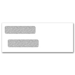 Double Window Confidential Envelope, Self-Seal