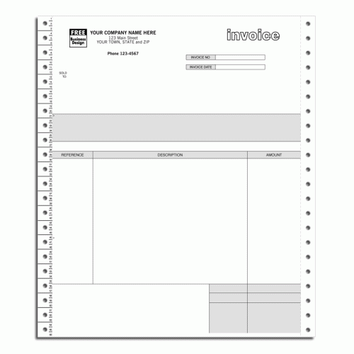 Continuous Service Invoice 