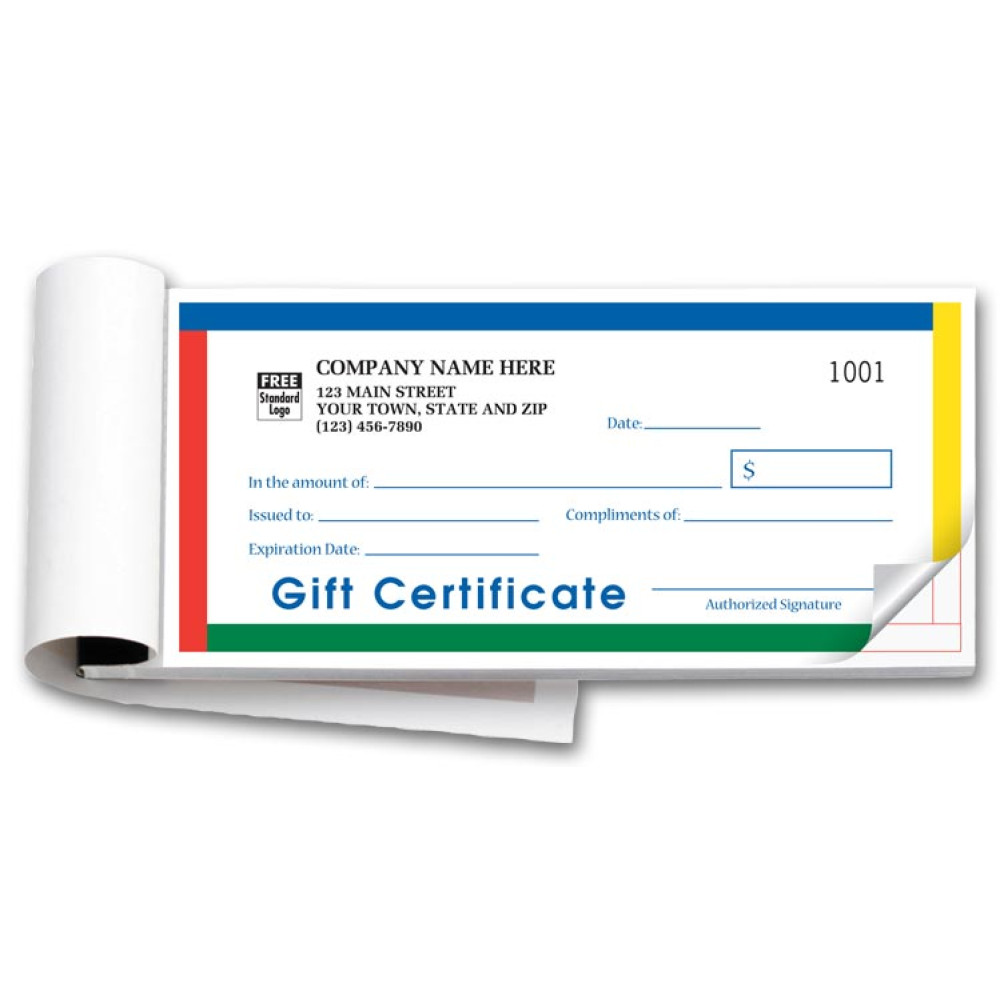 Personalized Gift Certificate Booklets 