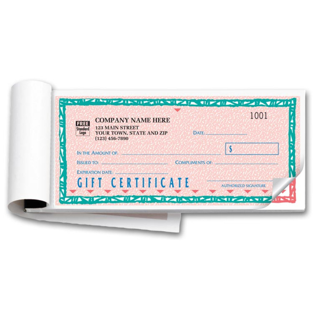 St. Croix Custom Gift Certificate Forms 