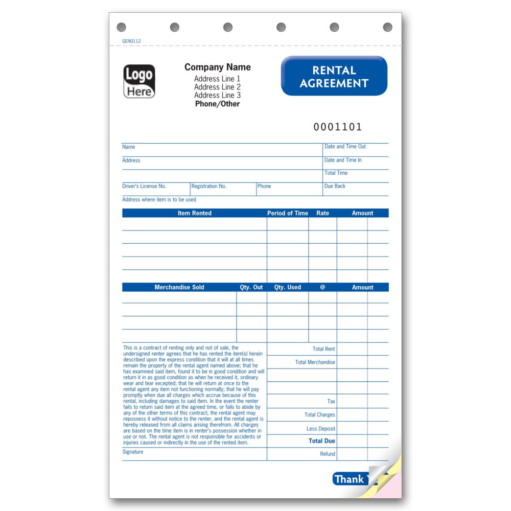 Rental Agreements with Terms 