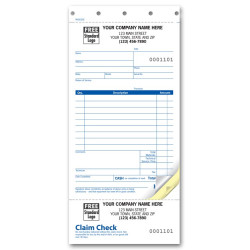 Service Order Forms with Claim Checks