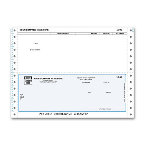 Continuous Bottom Accounts Payable Check 