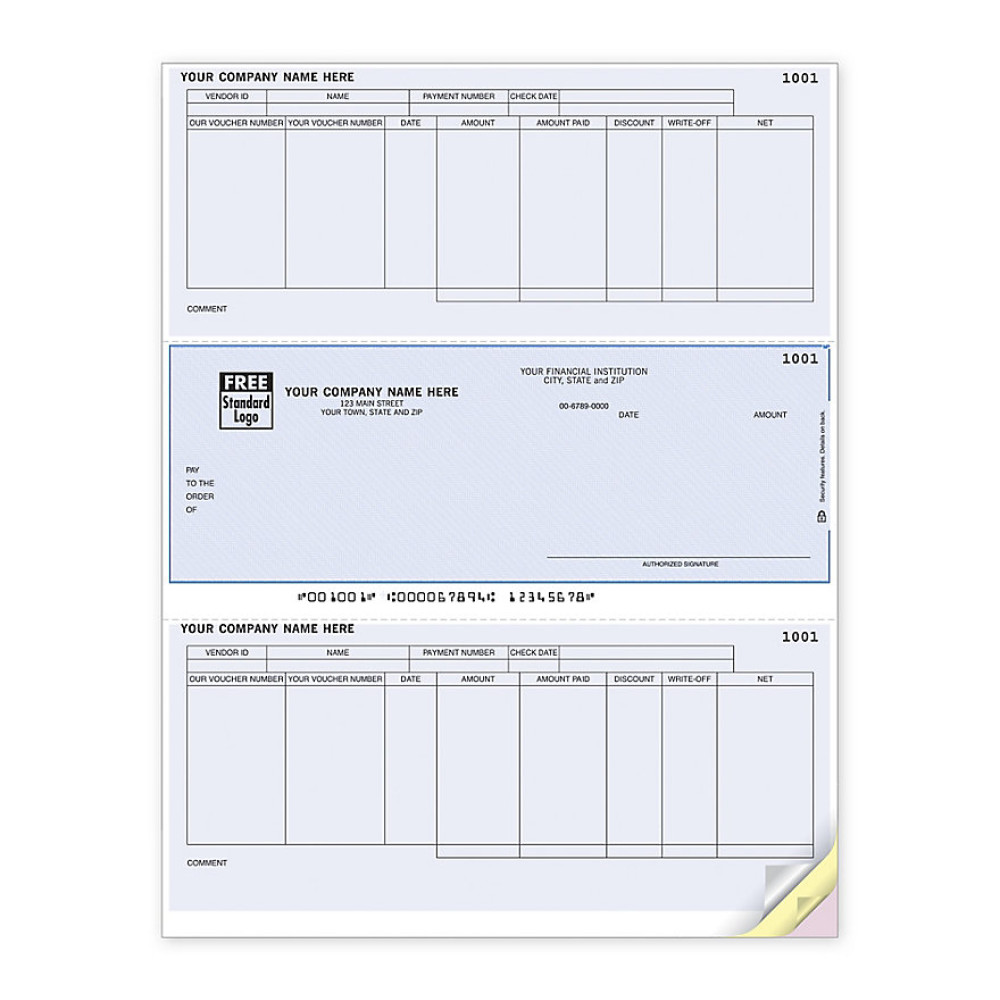 Laser Checks Accounts Payable MS Dynamics Compatible 