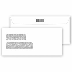 Gummed Double Window Confidential Envelopes