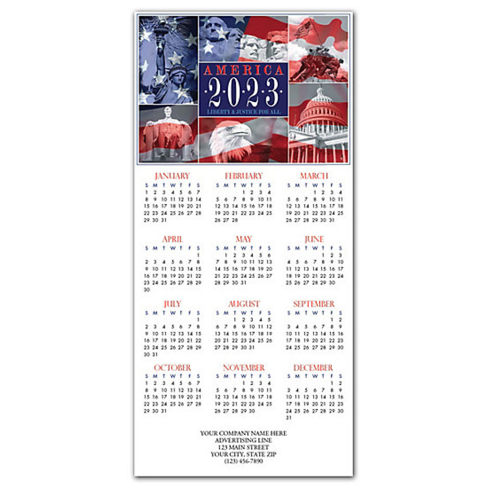 Land of Liberty Calendar Cards 