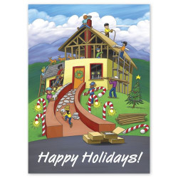 Building Holiday Joy Contractor & Builder Holiday Cards