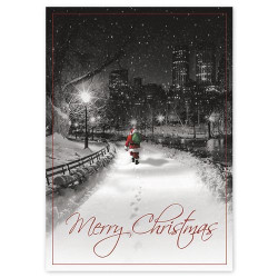 Midnight Santa Christmas Cards