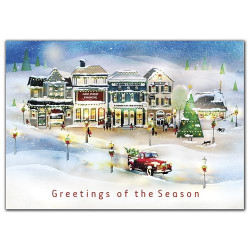 Vintage Village Holiday Cards