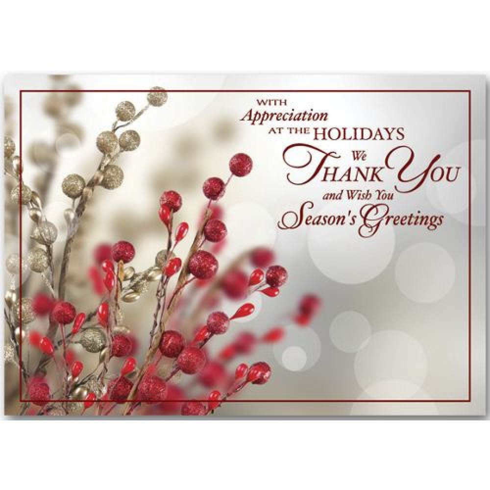 Tidings of Appreciation Holiday Cards 