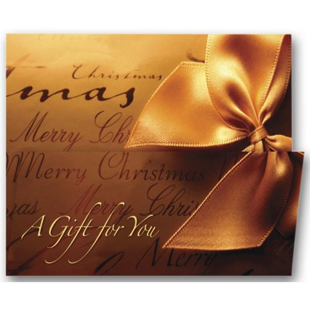 Gift Wrapped Holiday Coupon Cards 