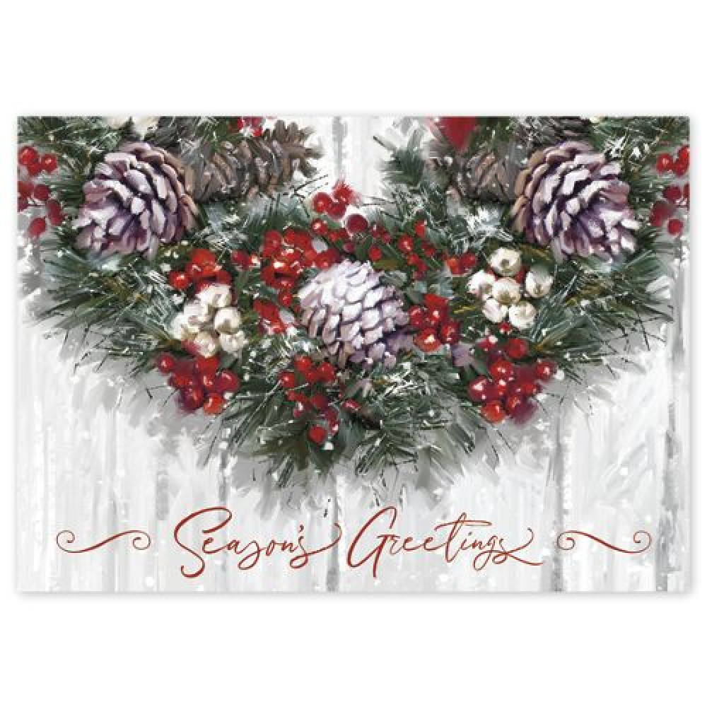 Winter Wreath Holiday Cards 