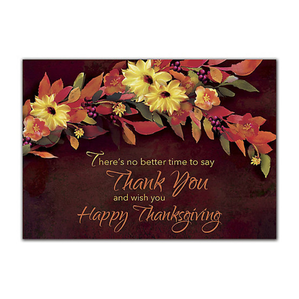 Autumn Swag Thanksgiving Cards 