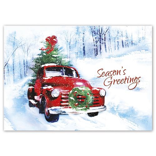 Vintage Vroom Holiday Greeting Cards 