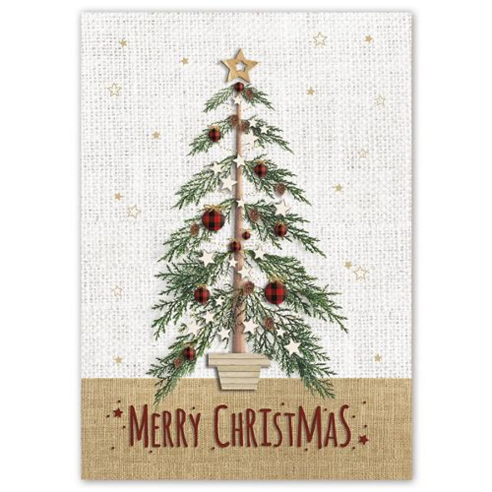 Tartan Tree Holiday Greeting Cards 