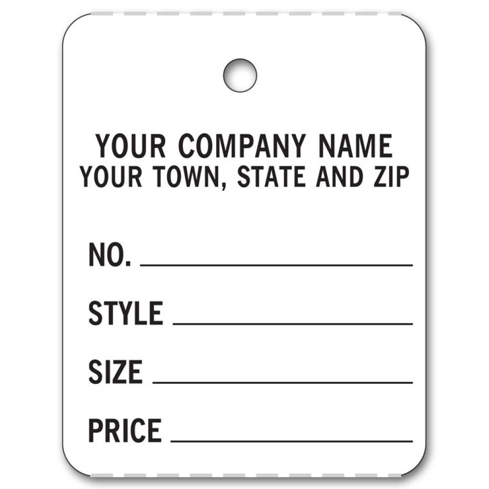 Strips of White Price Tags Strips of White Price Tags