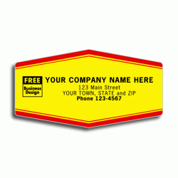 Tough Laminated Yellow Service Labels