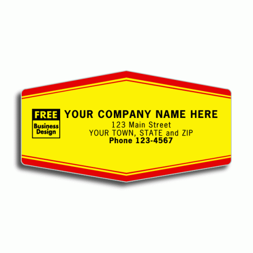 Tough Laminated Yellow Service Labels 