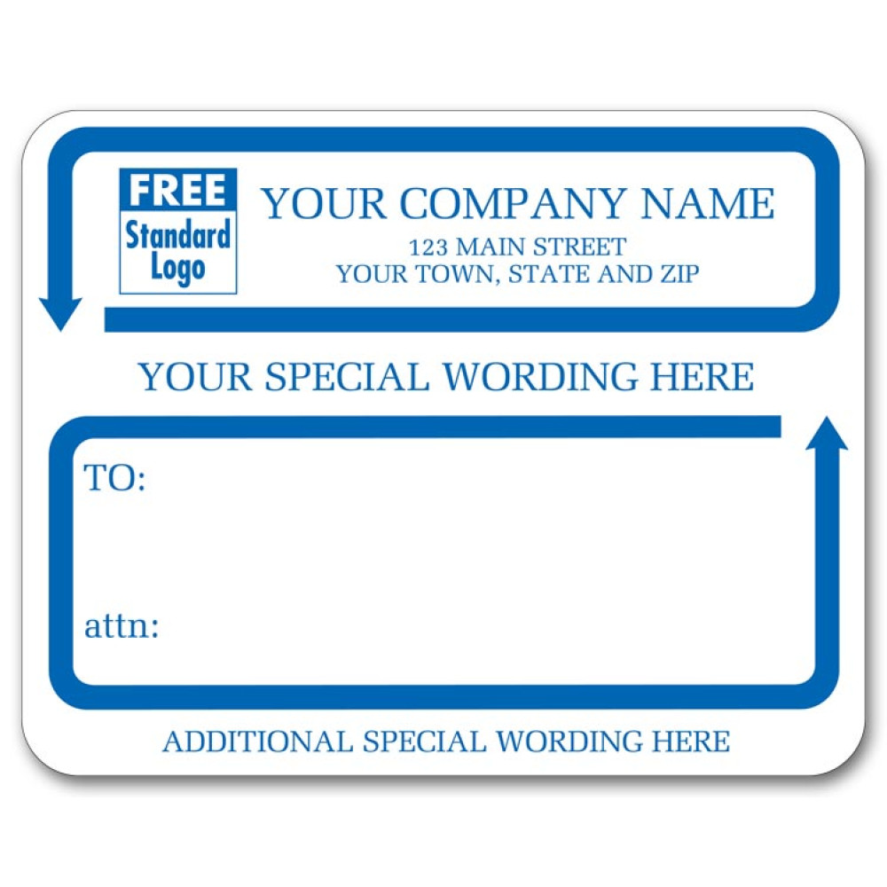 Custom Padded Jumbo Labels 