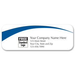 White Glossy Marketing Labels