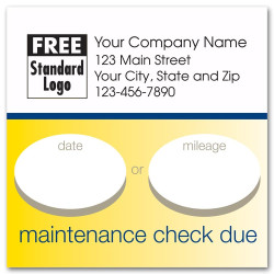 Static Cling Service Labels