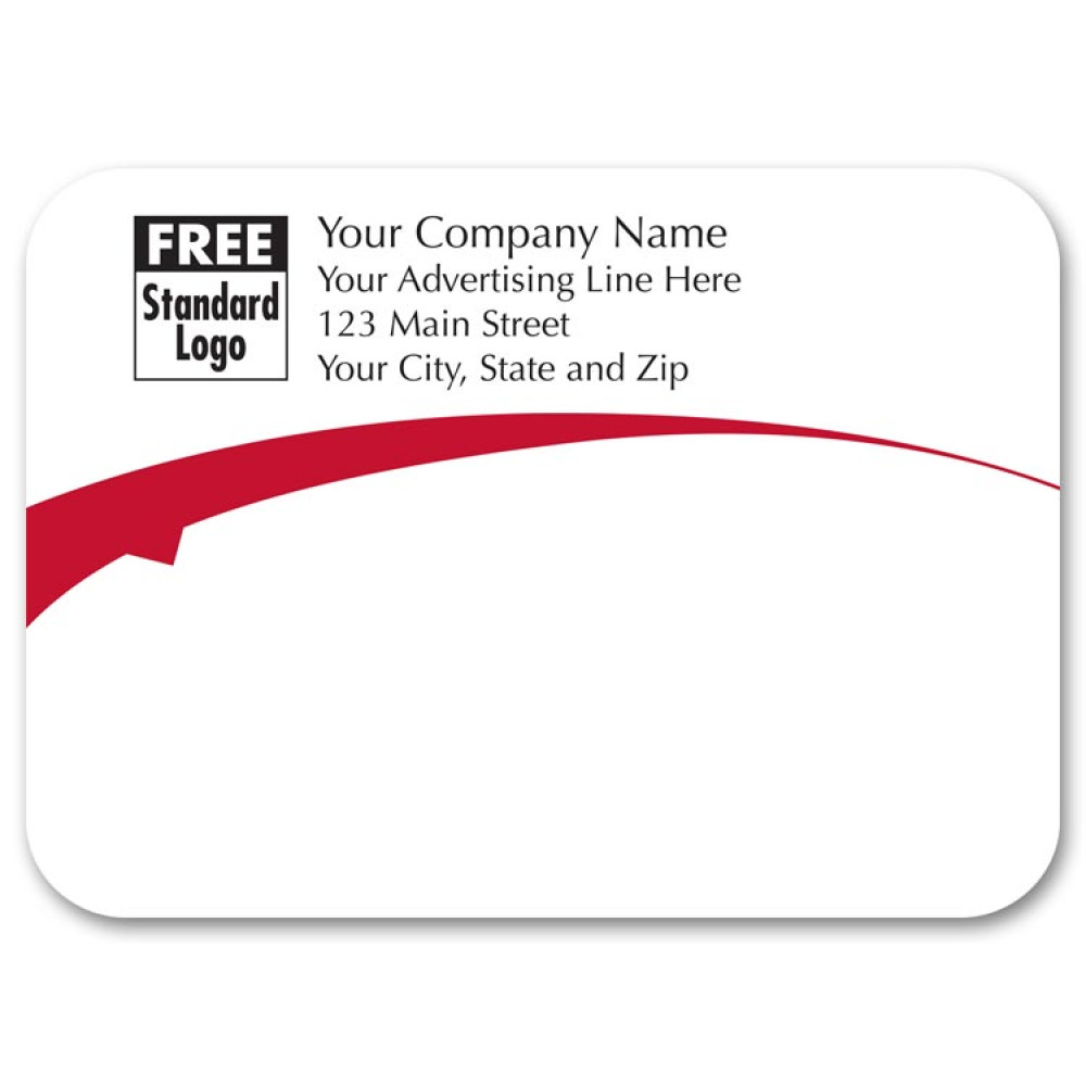 Red Advertising and Mailing Label 