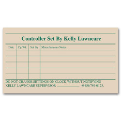 Square Corner Checklist Label