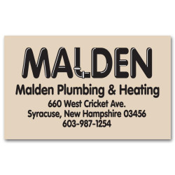 Square Corner Business Address Paper Label