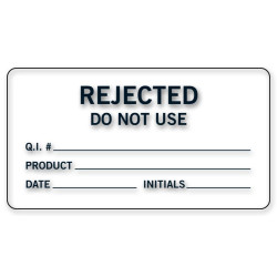 Rejected Products with Lines Labels