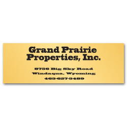 Business Address Poly Label