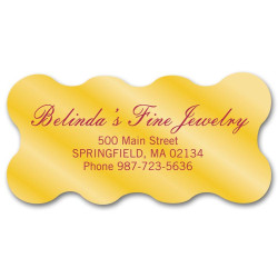 Scallop Business Address Poly Label