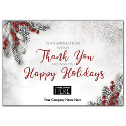 With Gratitude Holiday Logo Cards