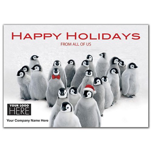 Penguin Parade Holiday Logo Cards 