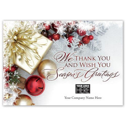 Gift of Thanks Holiday Logo Cards