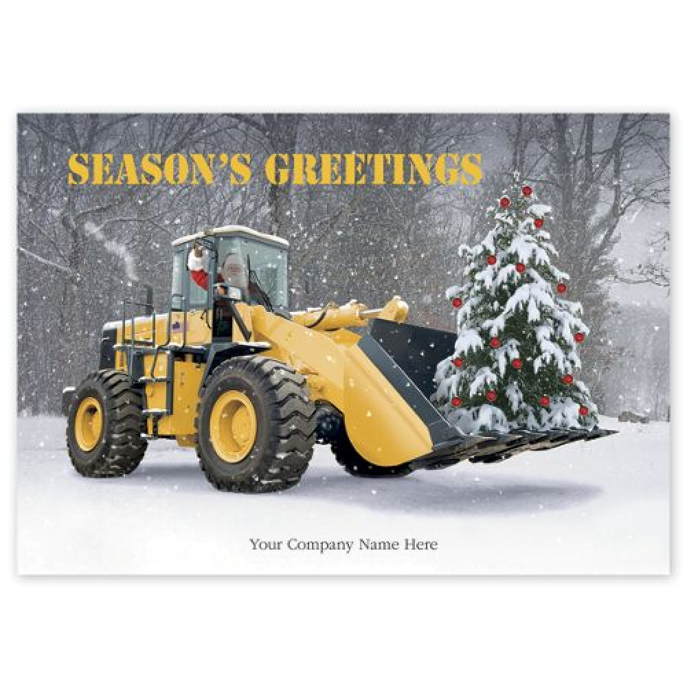 Handle with Care Contractor & Builder Holiday Logo Cards 