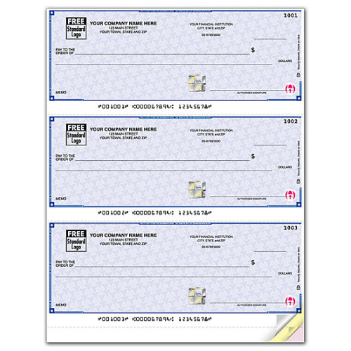 High Security 3 Per Page Laser Check 