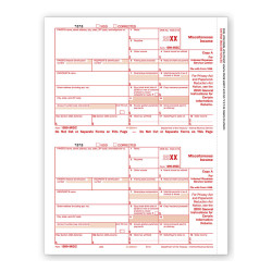 Laser 1099 MISC Income, Federal Copy A, Bulk