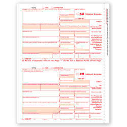 Laser 1099 INT Income, Federal Copy A