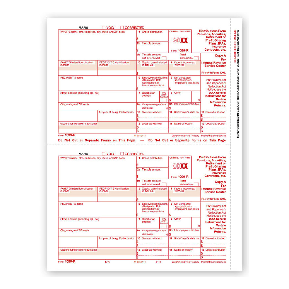 Laser 1099 R, Copy A, Bulk 