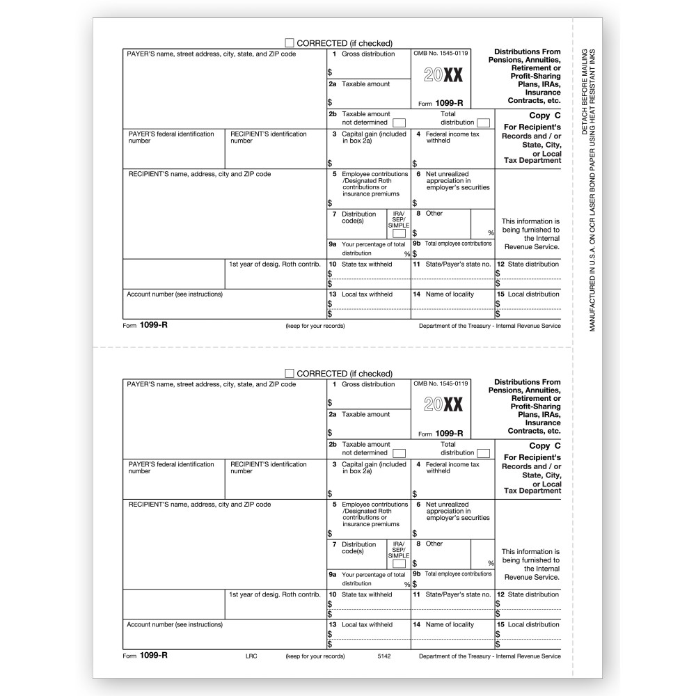 Laser 1099 R, Copy C, Bulk 