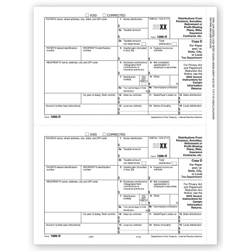 Laser 1099 R, Copy D, Bulk 